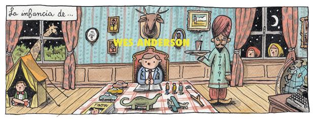 A infância de Wes Anderson, segundo Liniers