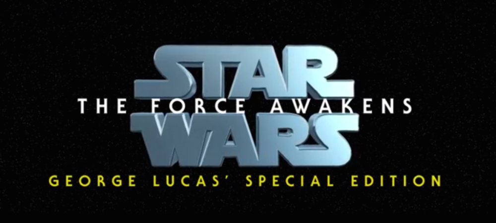 A versão especial de George Lucas para o trailer de Star Wars: O Despertar da Força