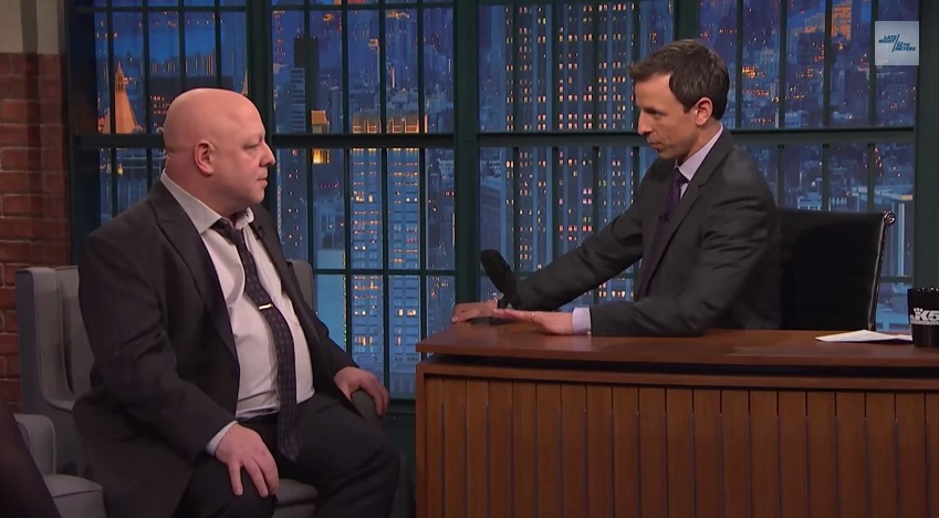 Brian Bendis no Late Night with Seth Meyers