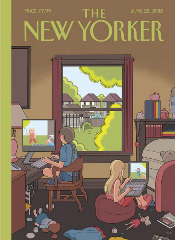 Chris Ware e Minecraft na próxima capa da New Yorker