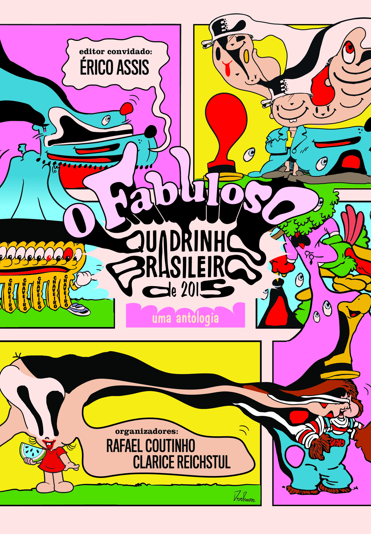 A capa da coletânea O Fabuloso Quadrinho Brasileiro de 2015