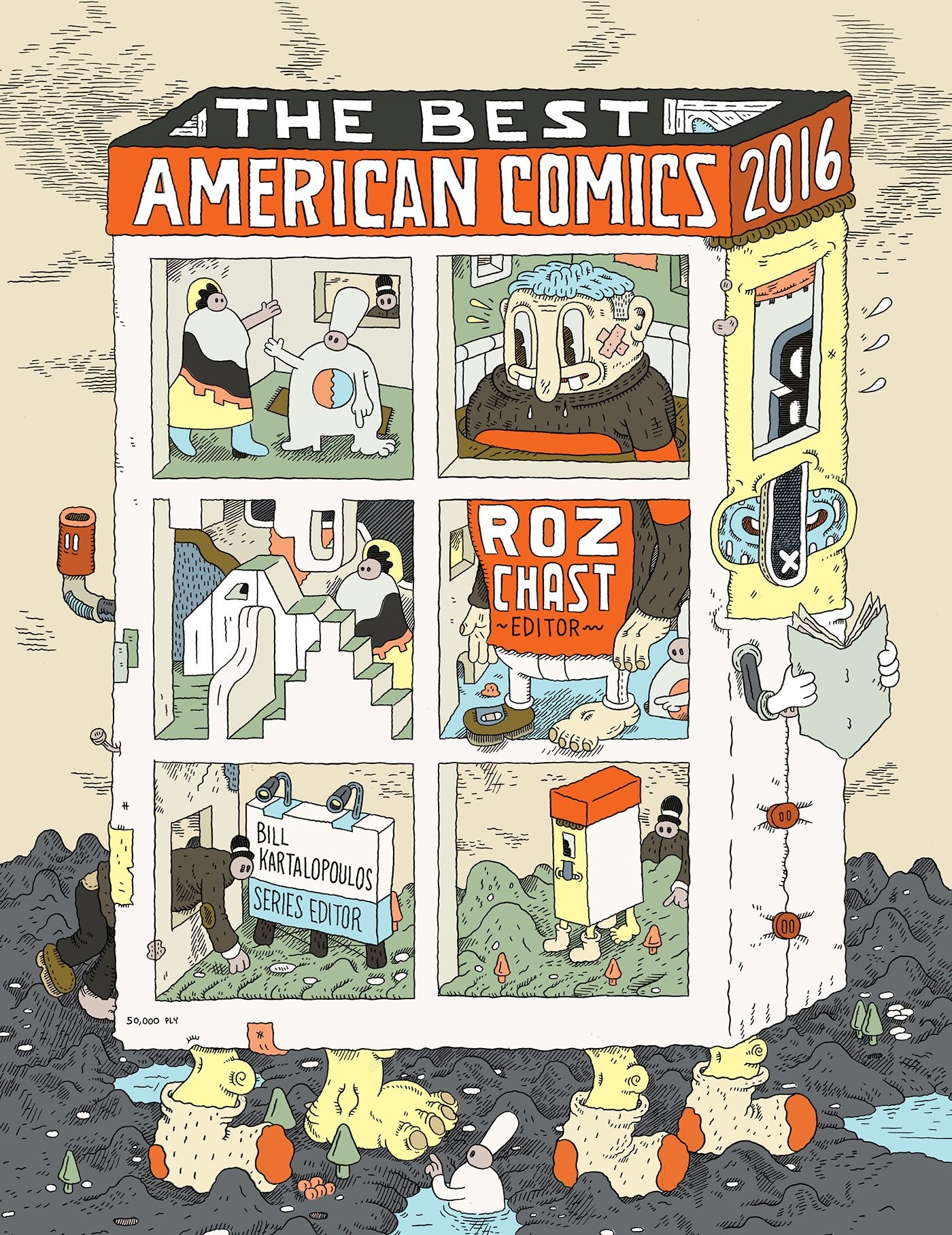 The Best American Comics 2016: a capa da coletânea editada por Roz Chast