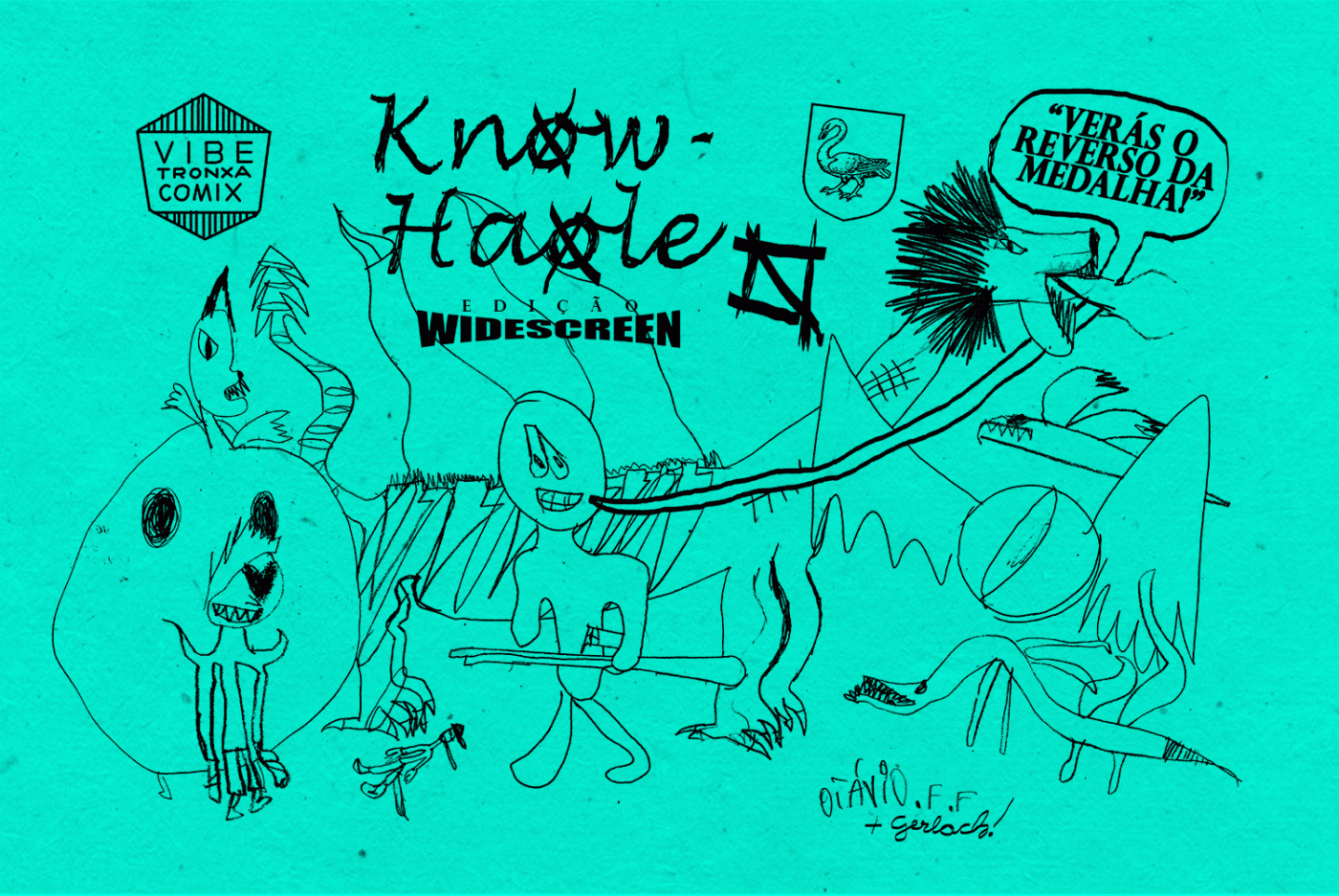 A capa e uma prévia do quinto número da série Know-Haole de Diego Gerlach