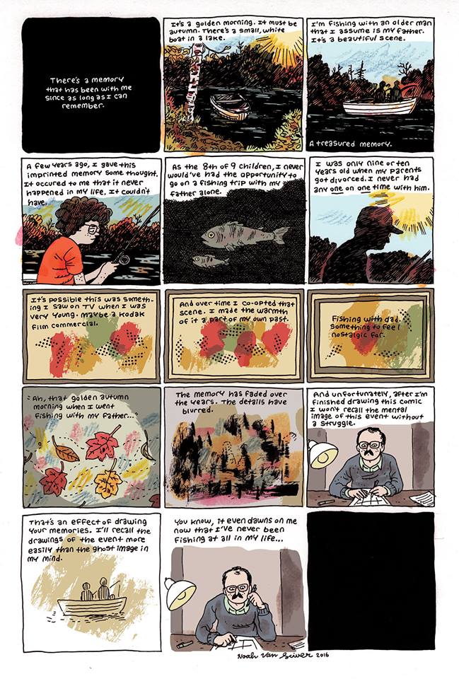 Uma história em quadrinhos sobre memórias, por Noah Van Sciver