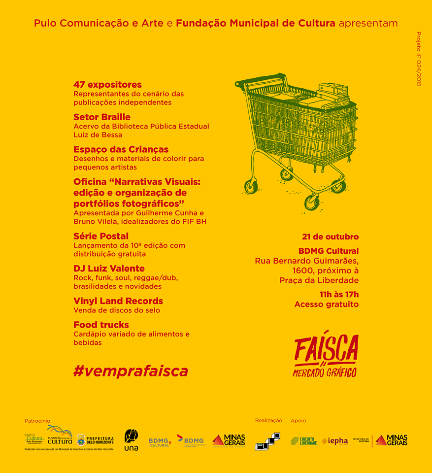 Sábado (21/10) é dia de Faísca – Mercado Gráfico em Belo Horizonte
