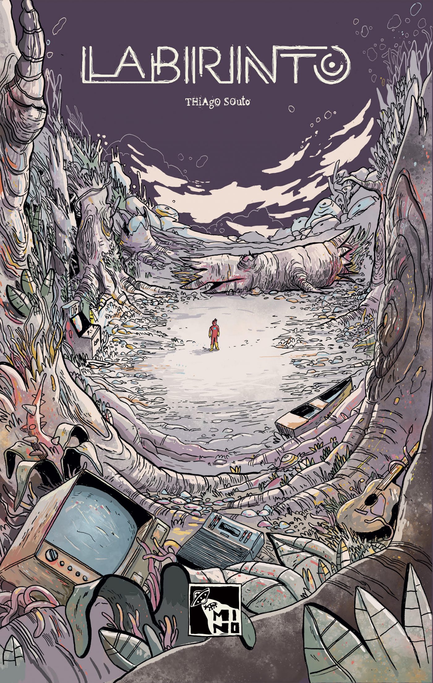 A capa de Labirinto, o novo álbum do quadrinista Thiago Souto