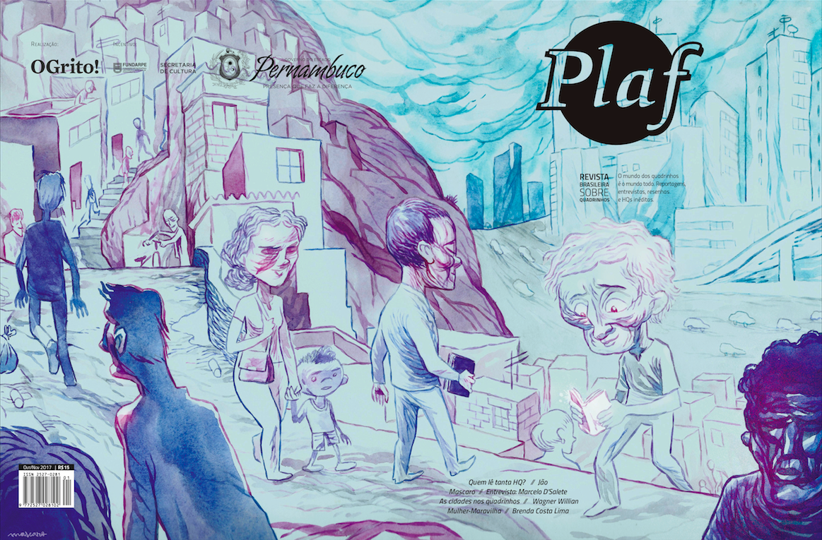 Confira a capa da 2ª edição da revista Plaf, com arte de Christiano Mascaro