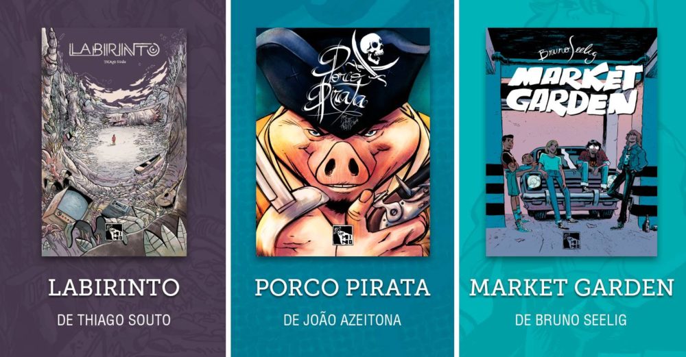 Sábado (2/12) é dia de lançamento de Labirinto, Porco Pirata e Market Garden em São Paulo