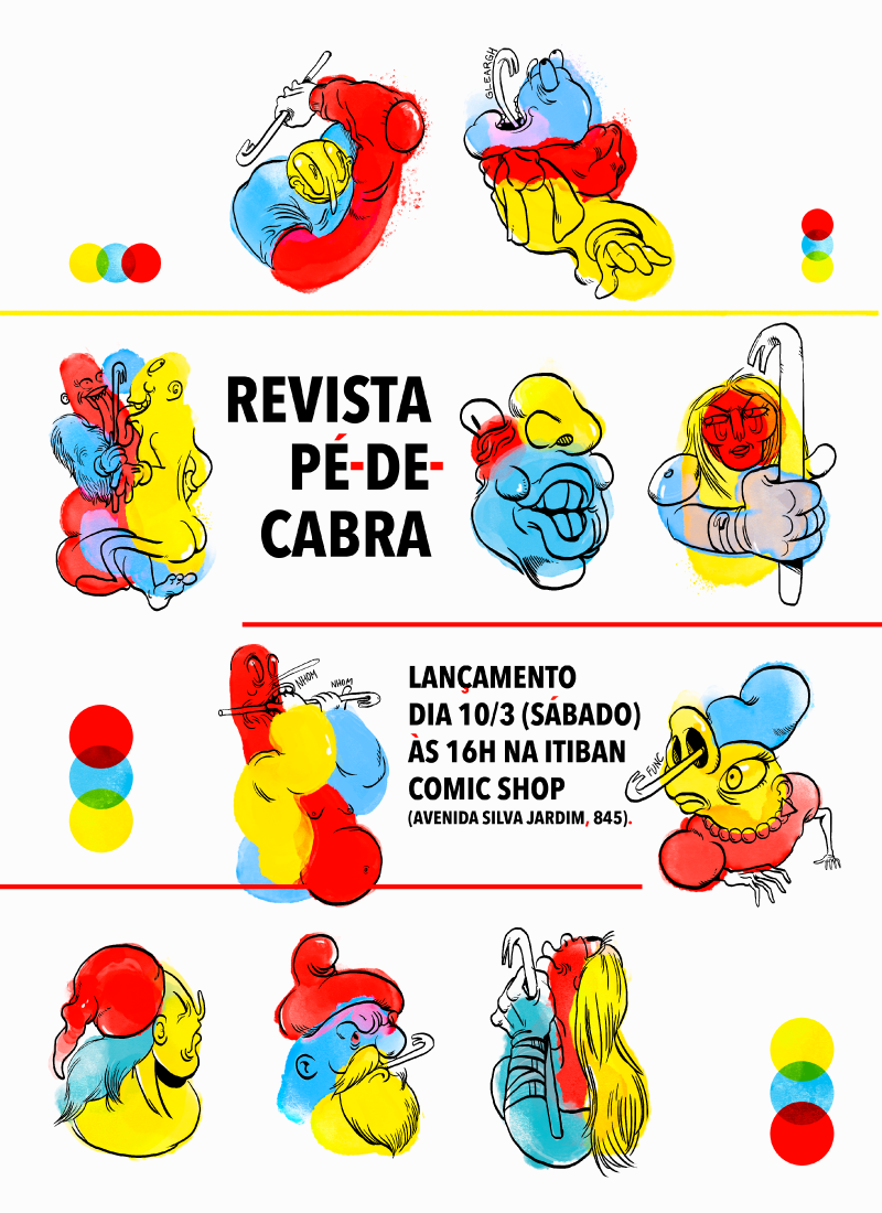 Sábado (10/3) é dia de lançamento da revista Pé-de-Cabra em Curitiba