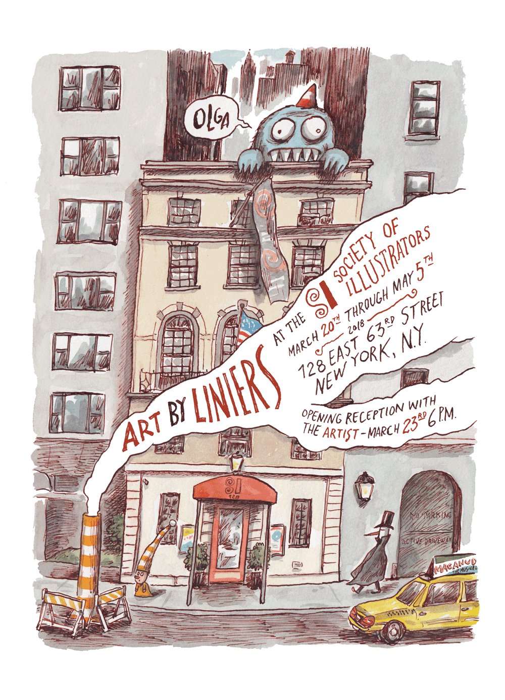 Art by Liniers, a primeira grande exposição de Liniers nos EUA