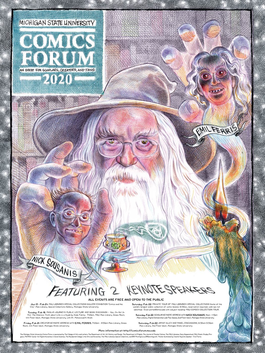 2020 MSU Comics Forum, por Emil Ferris