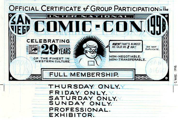 San Diego Comic Con 98, por Chris Ware