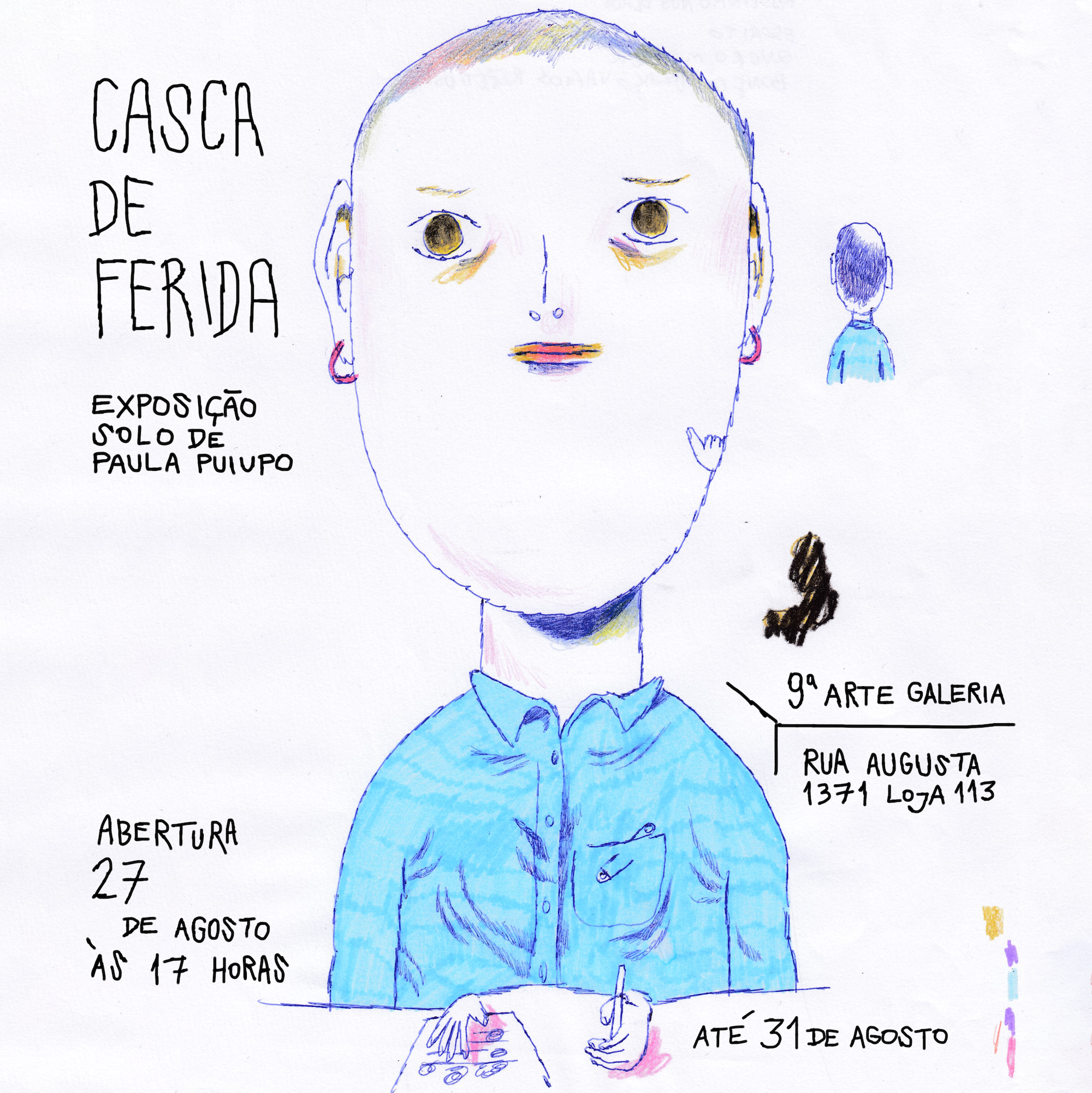 Paula Puiupo expõe originais na mostra Casca de Ferida, em São Paulo