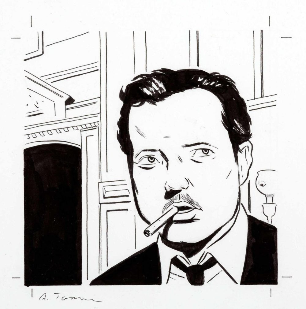 Orson Welles, por Adrian Tomine