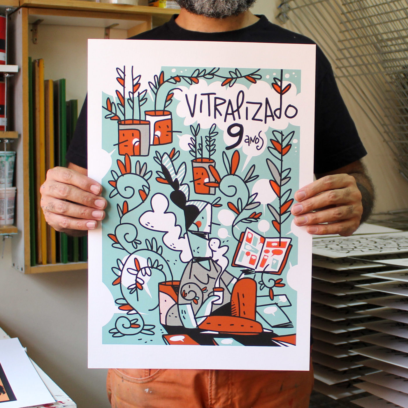 Galvão Bertazzi fala sobre a arte de aniversário de 9 anos do Vitralizado